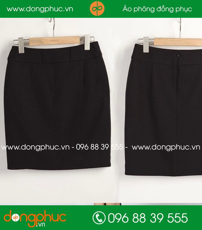  Đồng phục chân váy màu đen
